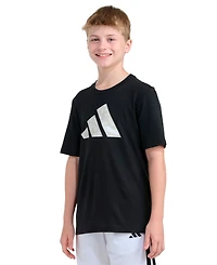 adidas Boys' 8-20 Short-Sleeve Lenticular Camo Logo T-shirt