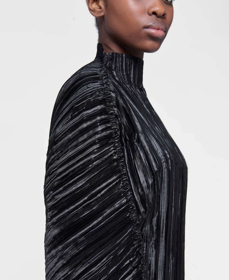 Leem Women's Plisse Batwing Top