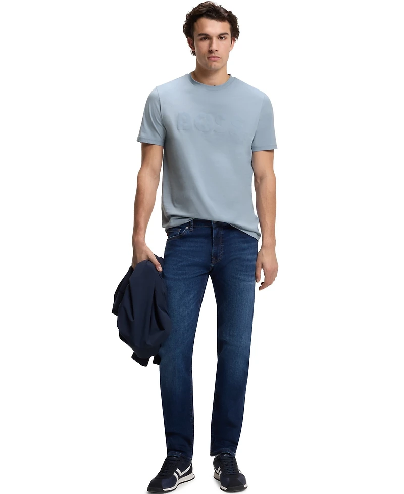 Boss by Hugo Men's Rubber-Print Logo T-Shirt
