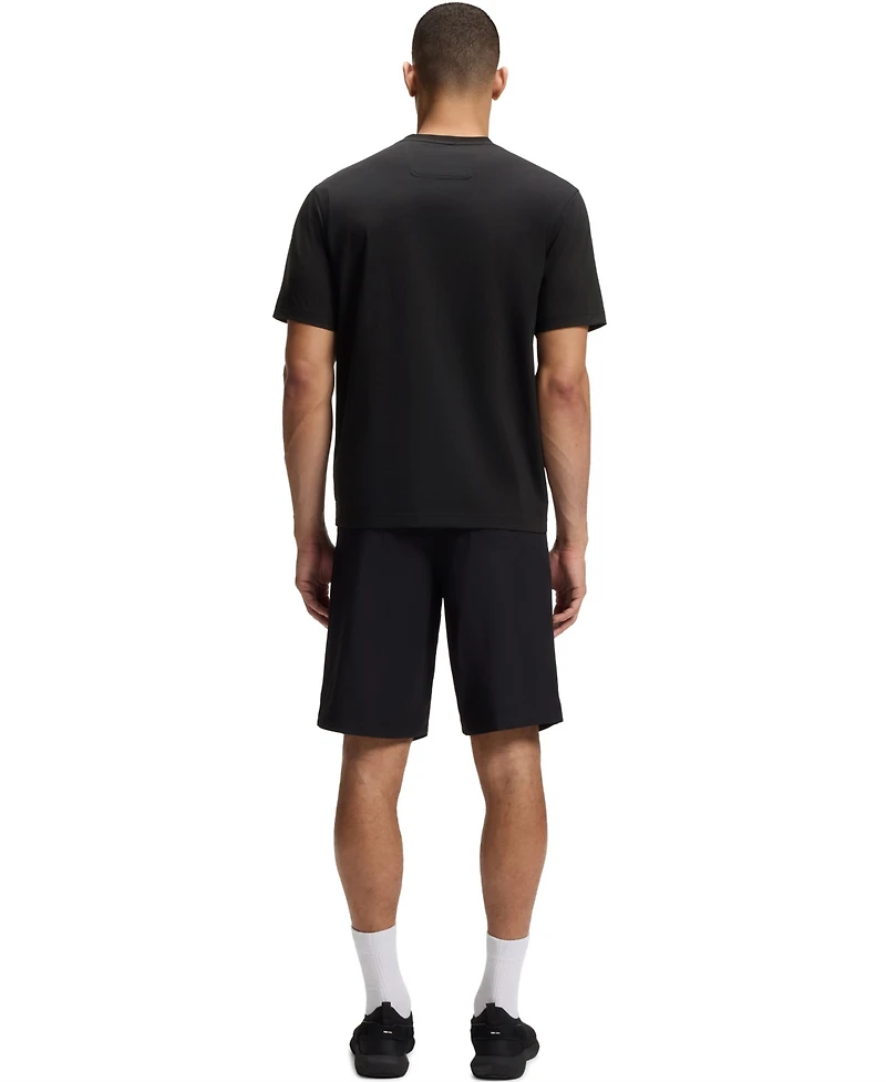 Boss by Hugo Men's Stretch-Cotton Logo Artwork T-Shirt