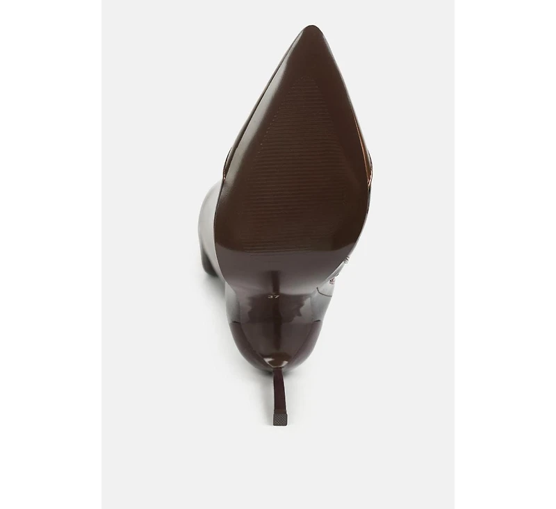 Chimes High Heel Patent Long Boots