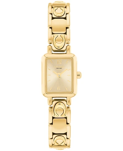 Coach Women's Mara Gold Tone Stainless Steel Bracelet Watch, 15.5mm