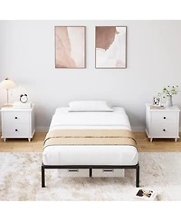 gaomon 10 Inch Size Metal Bed Frame – Heavy Duty Platform Bed with Storage Space,Steel Support,No Box Spring Needed