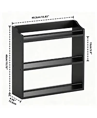 Yigii 3-Tier Bamboo Spice Rack: Saves Space, Organizes Kitchen, Bathroom