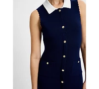 French Connection Women's Collared Neck Mini Dress