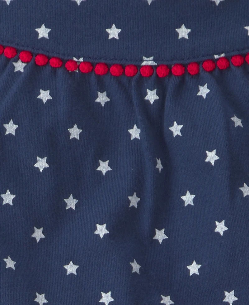 Carter's Girls' 2T-5T Star Tank Top and Shorts, 2-Piece Set