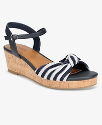 Style & Co Women's Valleyy Knotted Front Wedge Sandals, Macy's Exclusive