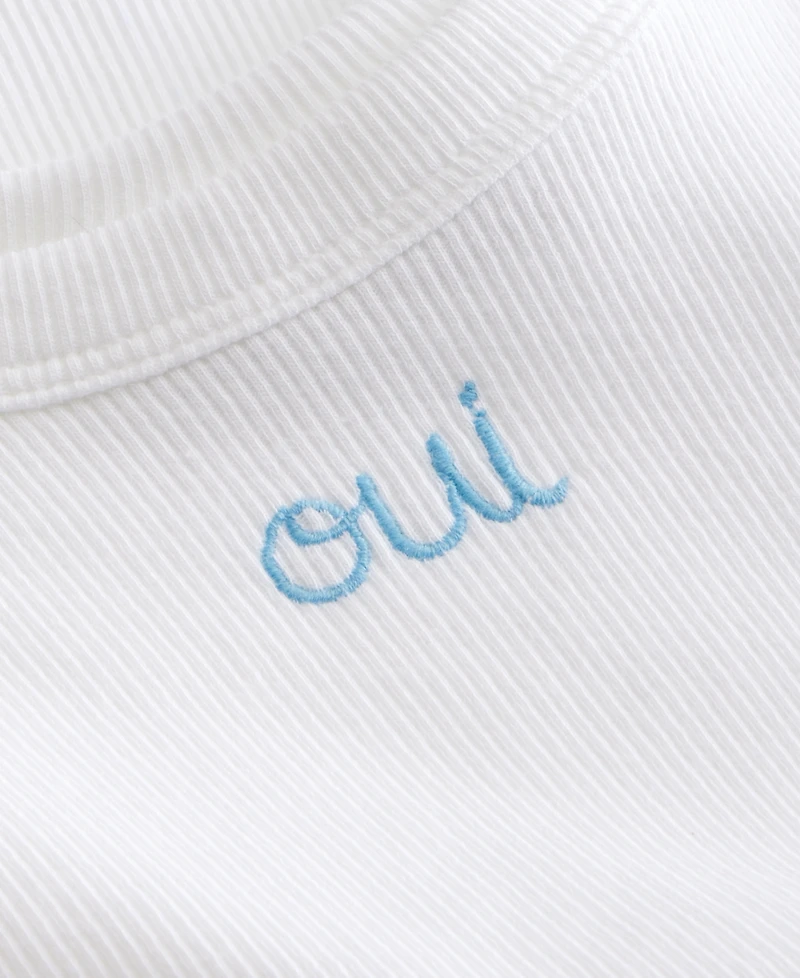 On 34th Women's Embroidered "Oui" Tank Top, Macy's Exclusive