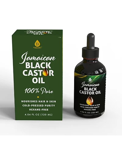 Pursonic Jamaican Castor Oil – 100% Pure, Cold-Pressed Nourishment for Hair & Skin