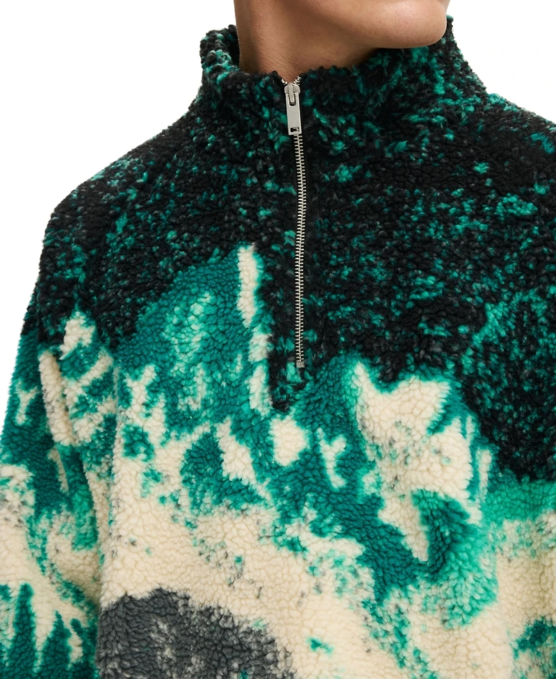 Cotton On Men's Teddy Quarter-Zip Sweater