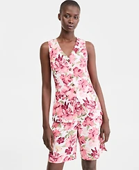 Charter Club Women's Linen V-Neck Button-Front Vest, Macy's Exclusive