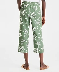 Charter Club Women's Lined Printed Cropped Pants, Macy's Exclusive