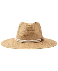 Lauren Ralph Lauren Braided Band Raffia Fedora Hat