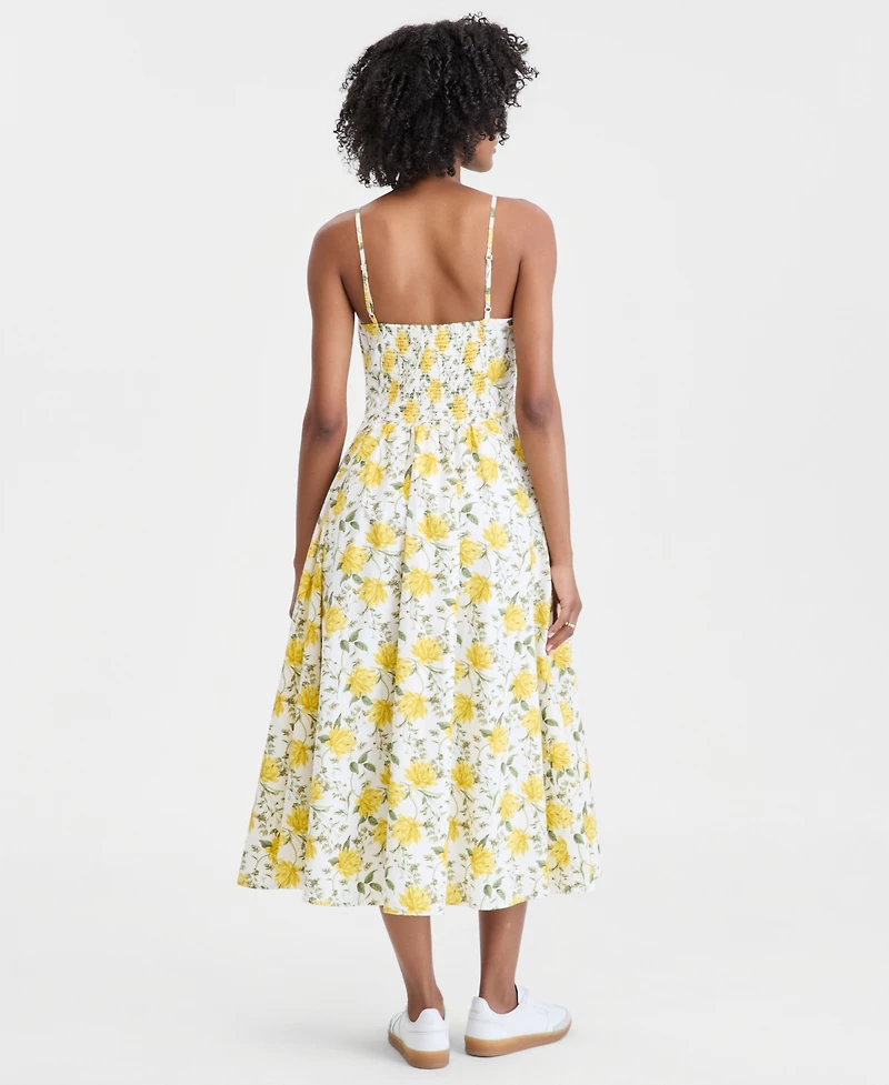 On 34th Women's Square-Neck Seamed Fit & Flare Midi Dress, Macy's Exclusive