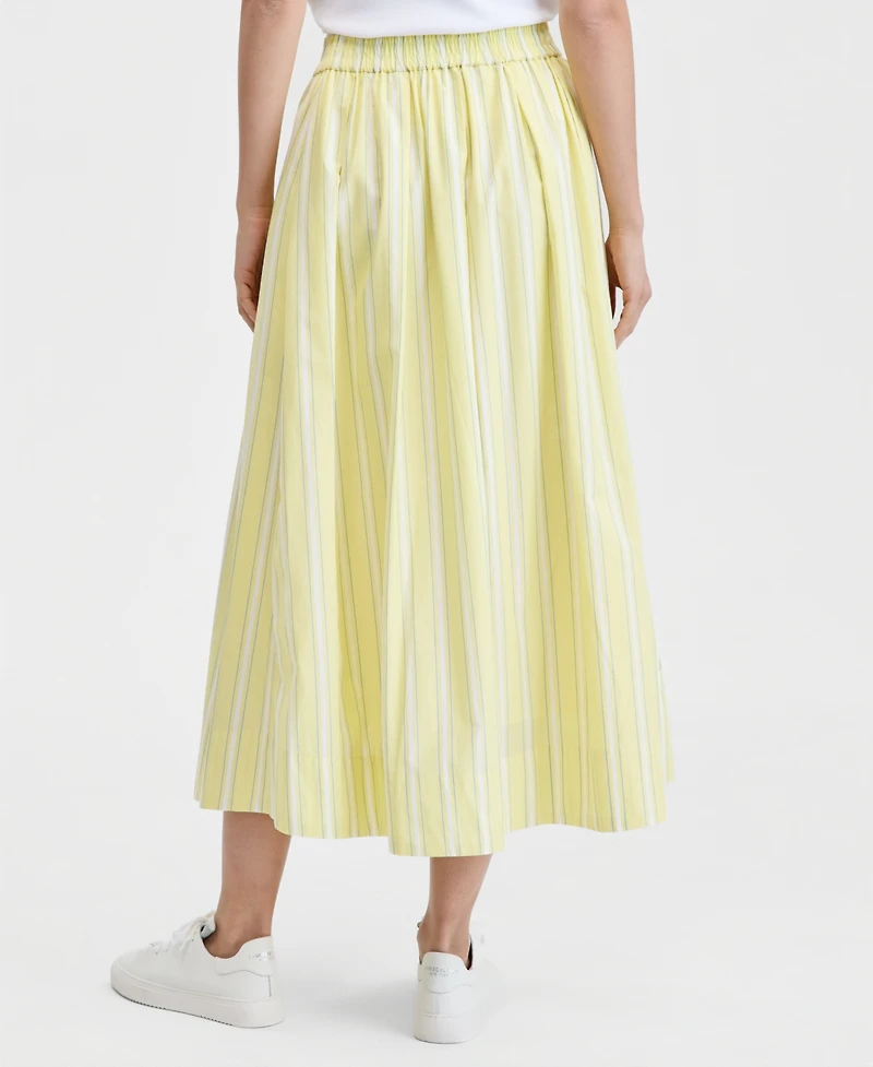 On 34th Women's Pull-On Poplin Midi Skirt, Macy's Exclusive