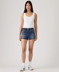 Levi's Women's 501 Button Fly High-Rise Denim Shorts