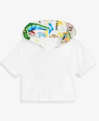 Women's Satin Hoodie T-Shirt, Macy's Exclusive- Molly Rogers Capsule Collection
