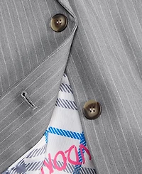Women's Flower Pin Pinstripe Blazer, Macy's Exclusive-Molly Rogers Capsule Collection