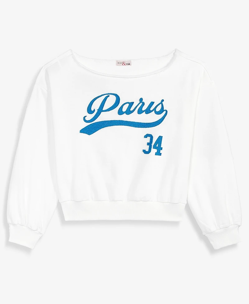 Women's Paris Sweatshirt, Macy's Exclusive- Molly Rogers Capsule Collection