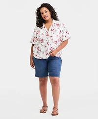 Levi's Plus Bennie Button-Up Camp Cotton Shirt