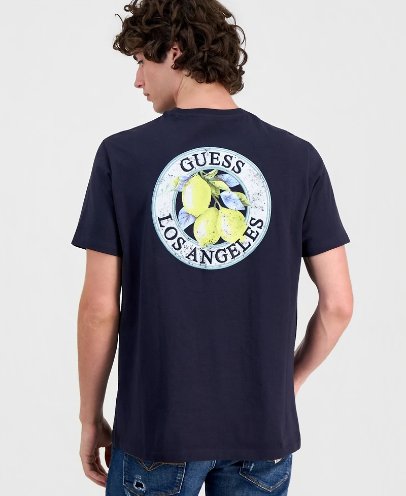 Guess Men's Lemon Circle Graphic T-Shirt