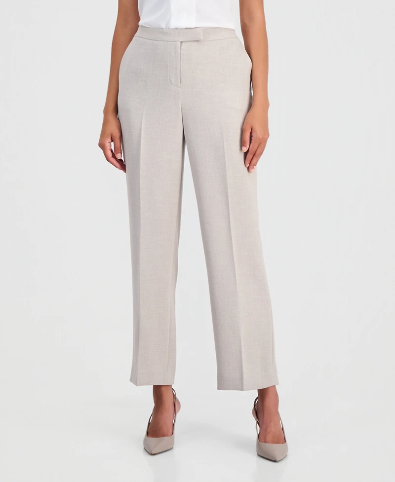 Kasper Petite Mid-Rise Full Length Trouser Pants