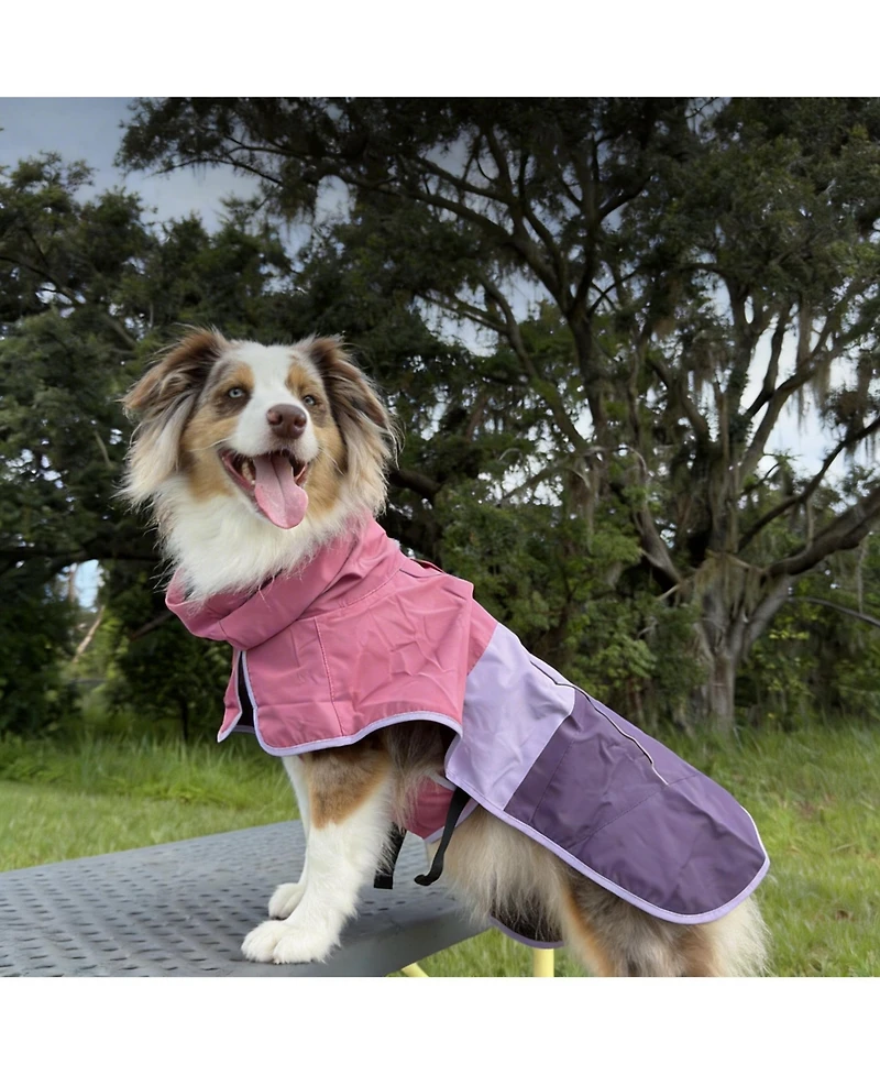 Aronkl Dog Raincoat - Waterproof, Windproof, Reflective, Breathable, Coverage
