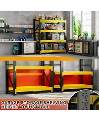 Yigii Metal Garage Shelving, Adjustable, Easy Assembly