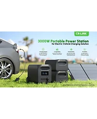 Mondawe 614Wh-1000W Portable Power Station with Bidirectional Fast Ac Charging