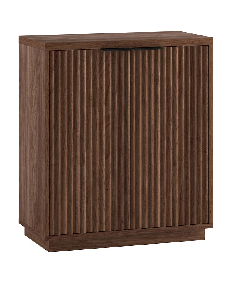 Hudson & Canal Mansfield 28" Wide Rectangular Fluted Accent Cabinet