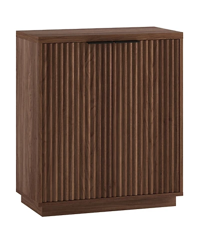 Hudson & Canal Mansfield 28" Wide Rectangular Fluted Accent Cabinet