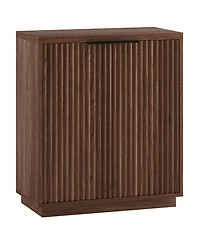 Hudson & Canal Mansfield 28" Wide Rectangular Fluted Accent Cabinet