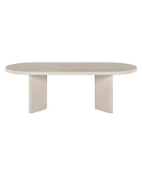 Hudson & Canal Alma 48" Wide Oval Coffee Table