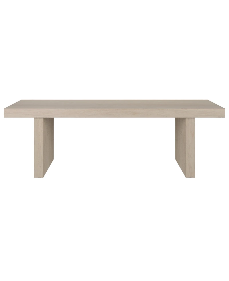 Hudson & Canal Soren 48" Wide Rectangular Fluted Coffee Table
