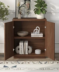 Hudson & Canal Alston 28" Wide Rectangular Fluted Accent Cabinet