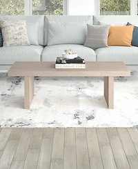 Hudson & Canal Soren 48" Wide Rectangular Fluted Coffee Table
