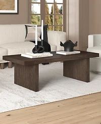 Hudson & Canal Soren 48" Wide Rectangular Fluted Coffee Table