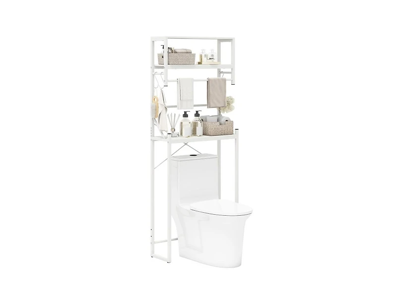 Slickblue 3-Tier Over the Toilet Storage Rack with Towel Holder
