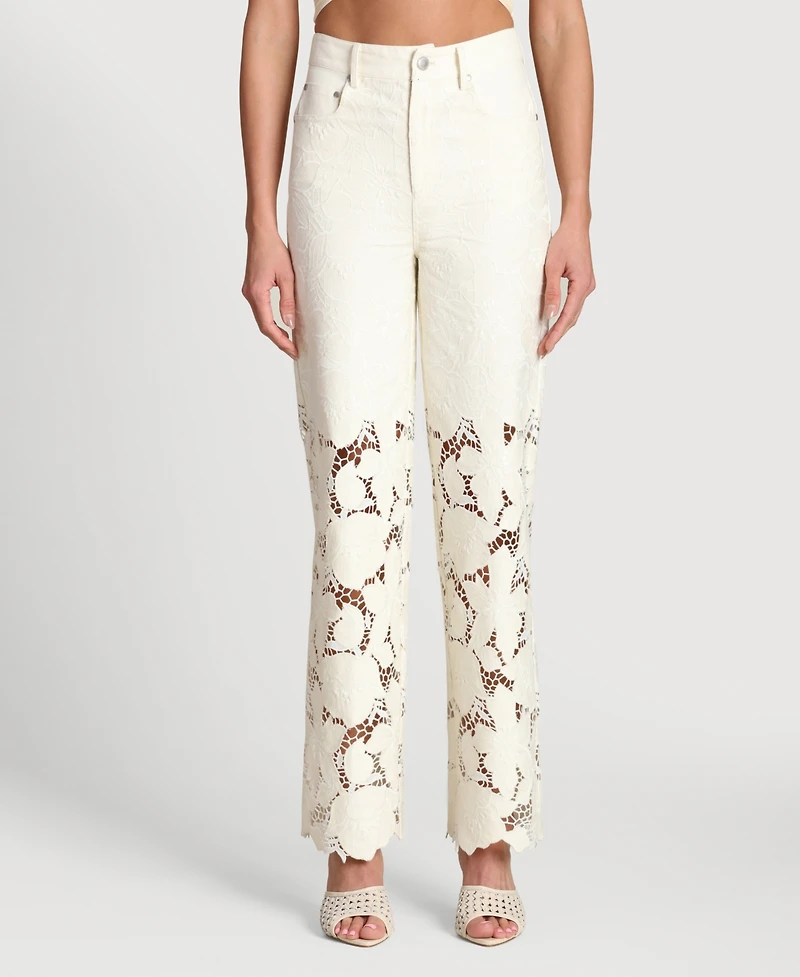Pant Embroidered Cutout