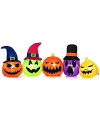 9 Ft Inflatable Pumpkin Patch Family Blow up Yard Halloween