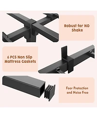 gaomon 8 Inch Full Metal Bed Frame-Heavy Duty 800lb Capacity-Noise-Free Platform-No Box Spring Needed-Tool-Free Assembly