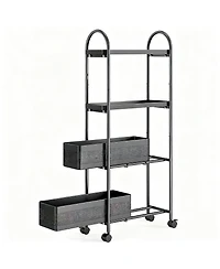 Yigii Slim Storage Cart with Pull-Out Baskets for Narrow Spaces - Kitchen, Bathroom, Laundry