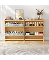 gaomon 2 Flip-Drawer Shoe Storage Cabinet