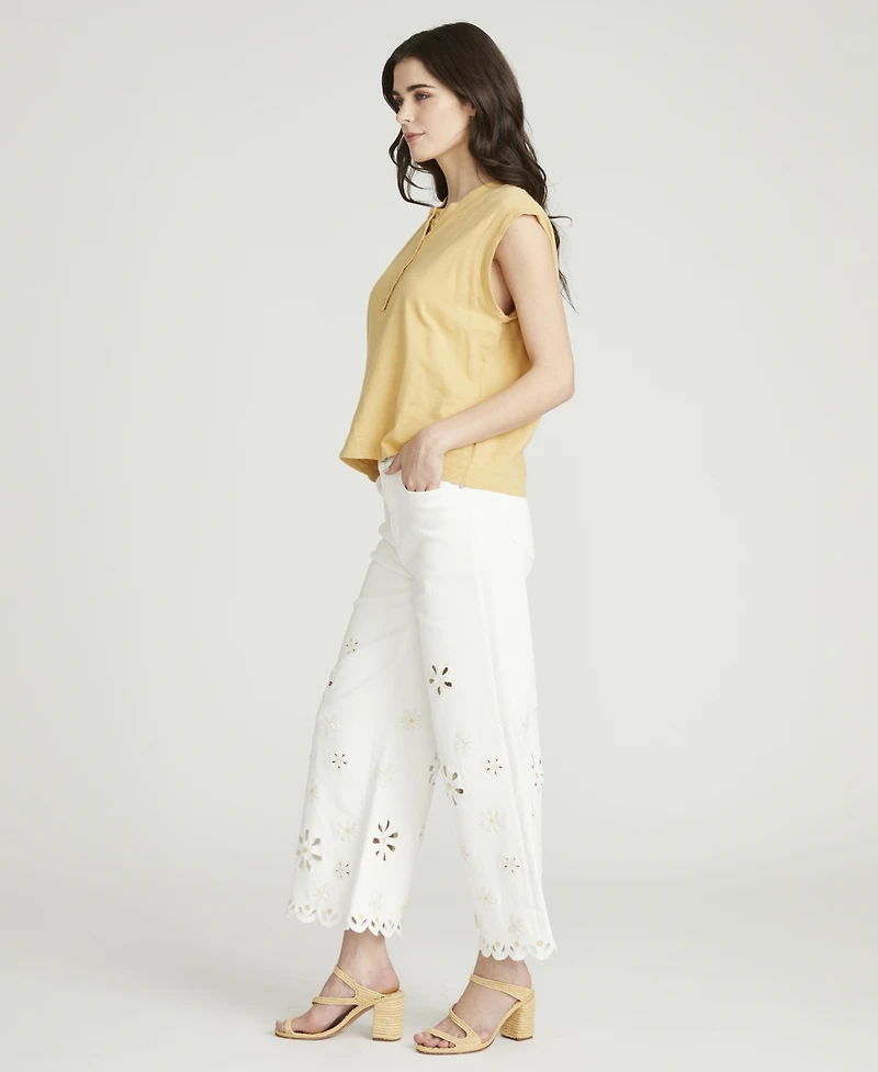 Driftwood Women's Wide-Leg Cropped Pants
