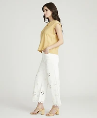 Driftwood Women's Wide-Leg Cropped Pants