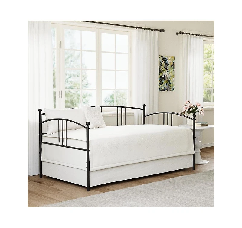gaomon Daybed, Metal Sofa Bed Frame with Steel Slat Support for Living Room, Bedroom and Guest Room.