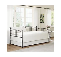gaomon Daybed, Metal Sofa Bed Frame with Steel Slat Support for Living Room, Bedroom and Guest Room.