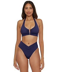 Becca Women's Color Code Carolina French Cut Hipster Swim Bottoms