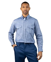 Tailorbyrd Men's Signature Chambray Long Sleeve Shirt