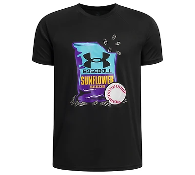 Under Armour Boys' 6-20 Tech Sunflower Baseball Short-Sleeve T-Shirt